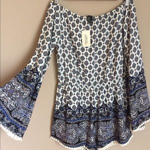 Off the shoulder romper from forever 21