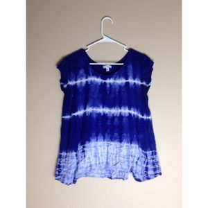 Blue Tie Dye Blouse