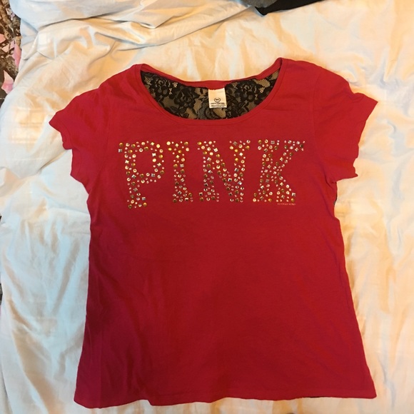 PINK Victoria's Secret Bling & Lace shirt - Picture 1 of 4