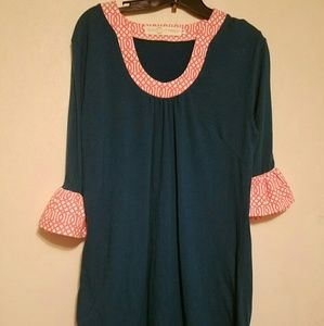 Dress with Ruffle Sleeves