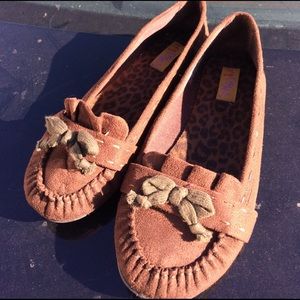 Brown loafers