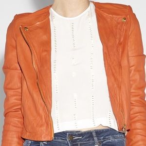 Nicole Miller Leather Jacket (NWT)