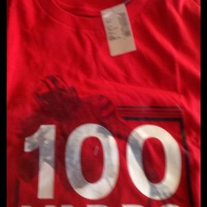 NWT Boys red XXL football logo short sleeve tshirt