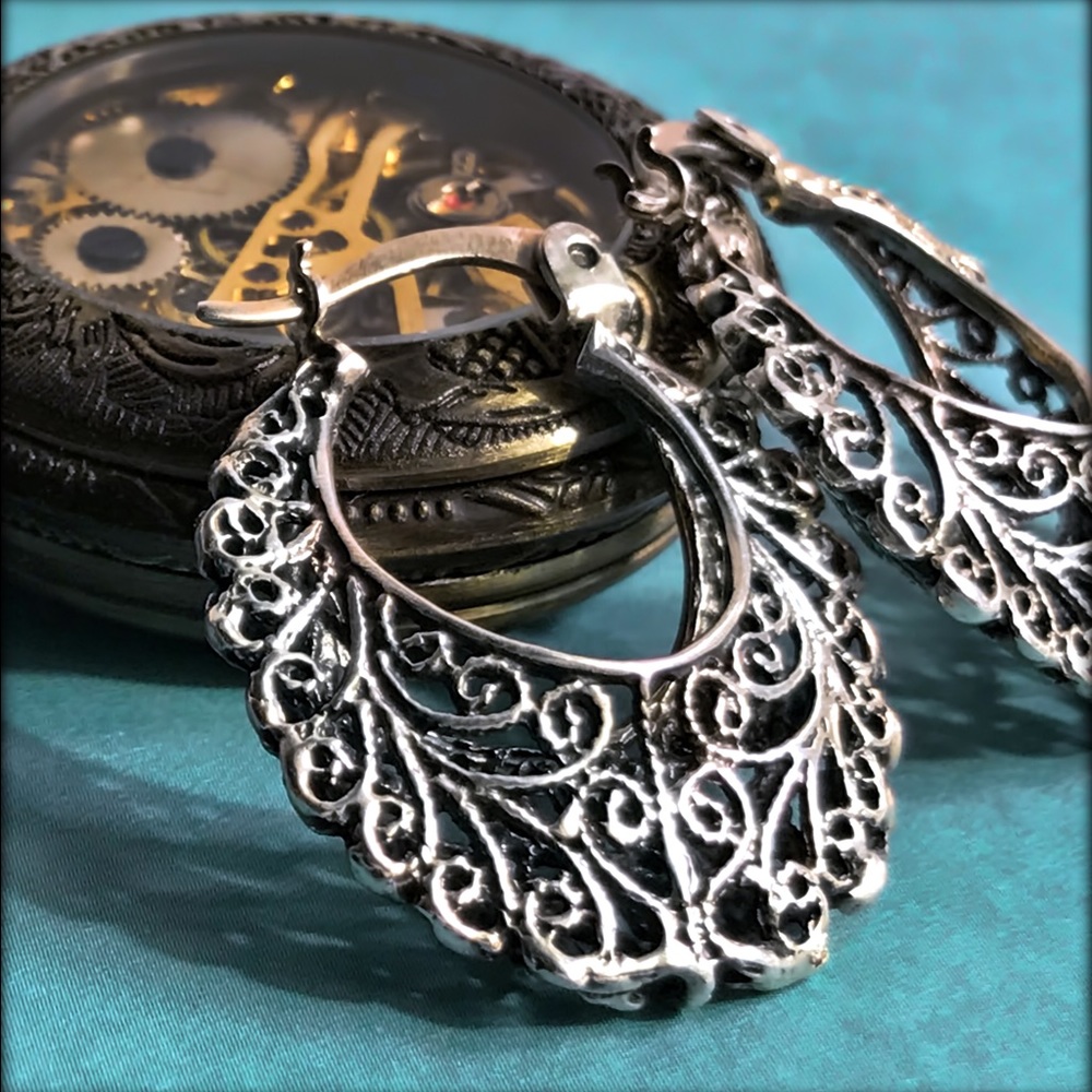 🆕 Handmade Sterling Silver Earrings 🆕 - Picture 4 of 5