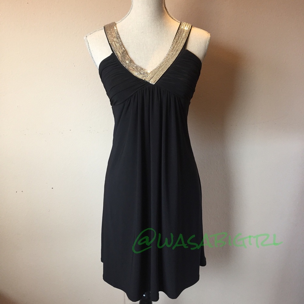 Rhinestone Little Black Dress