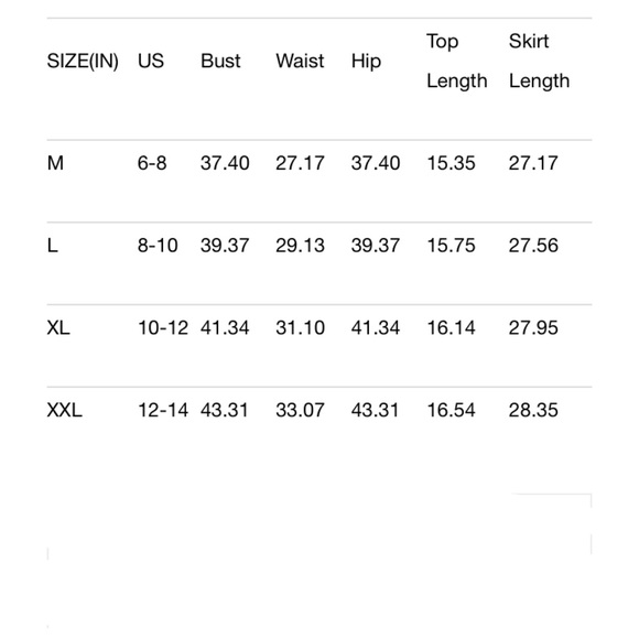 Black 2piece Leather-like Top/Skirt Set Sz XXL - Picture 5 of 5