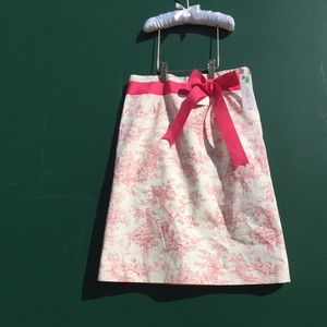 Molly B toile cream and pink skirt