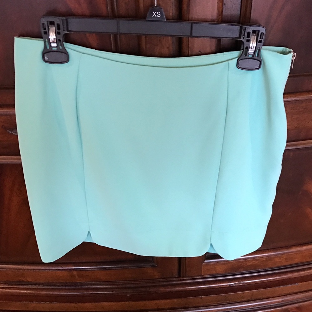 Mint Green Mini Skirt