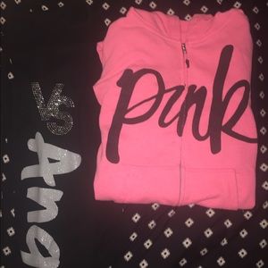 Victoria's Secret sweats / zip hoodie lot