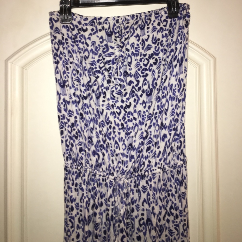 Joie Print Strapless Maxi Dress