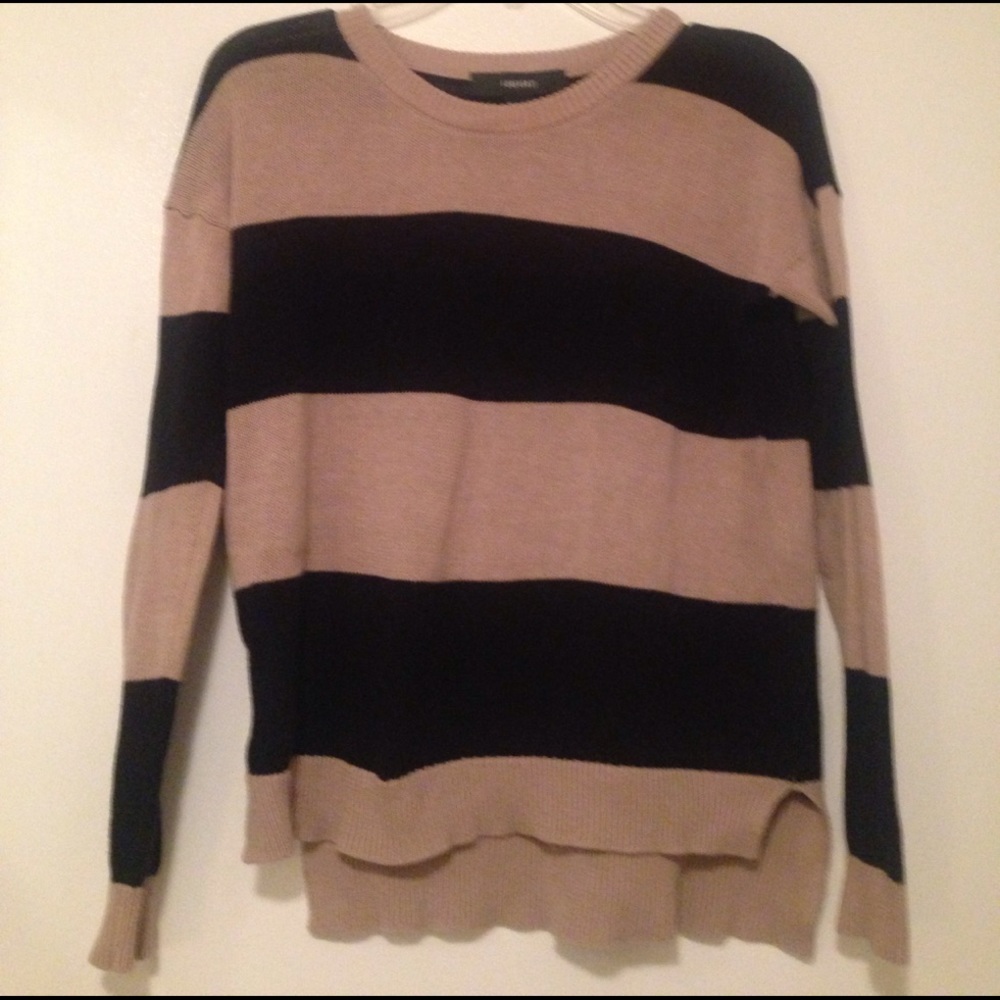 Forever 21 hi-lo striped sweater