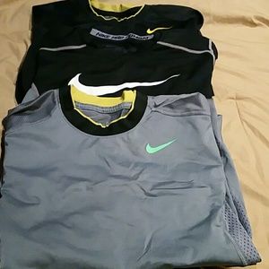 YOUTH boys Nike Pro Combat ahort sleeve shirt