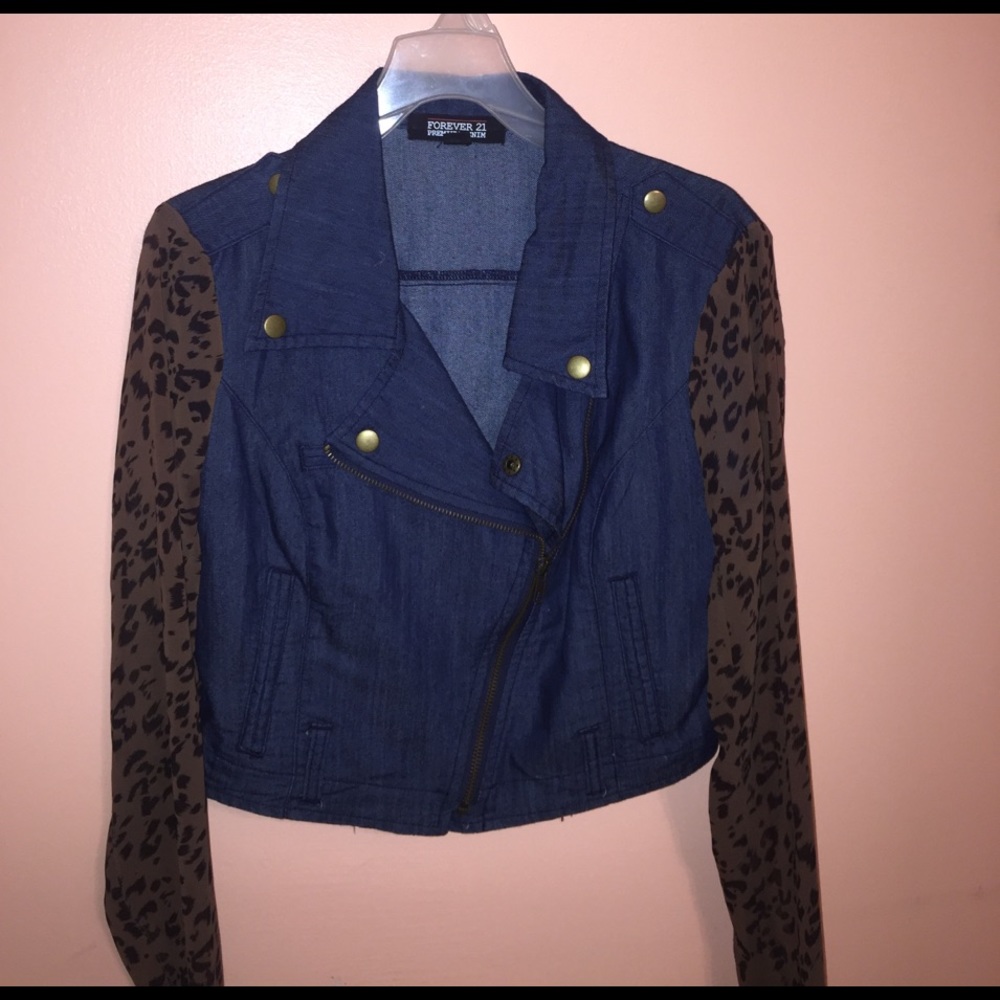 Denim Cropped Jacket