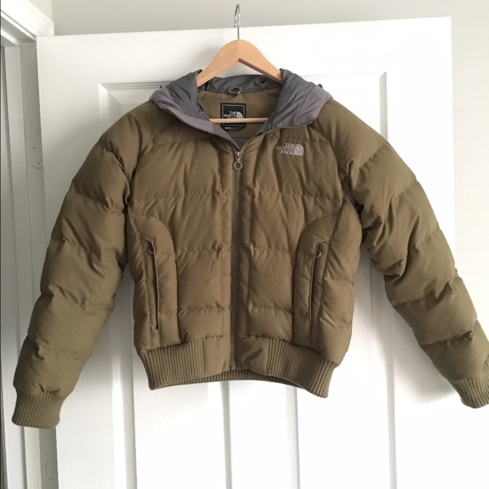 Women's North Face Gotham Down Jacket Olive size m