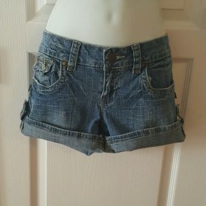 Hydraulic Denim Shorts