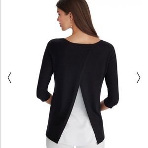 NWT: WHBM Split-Back Pullover Sweater