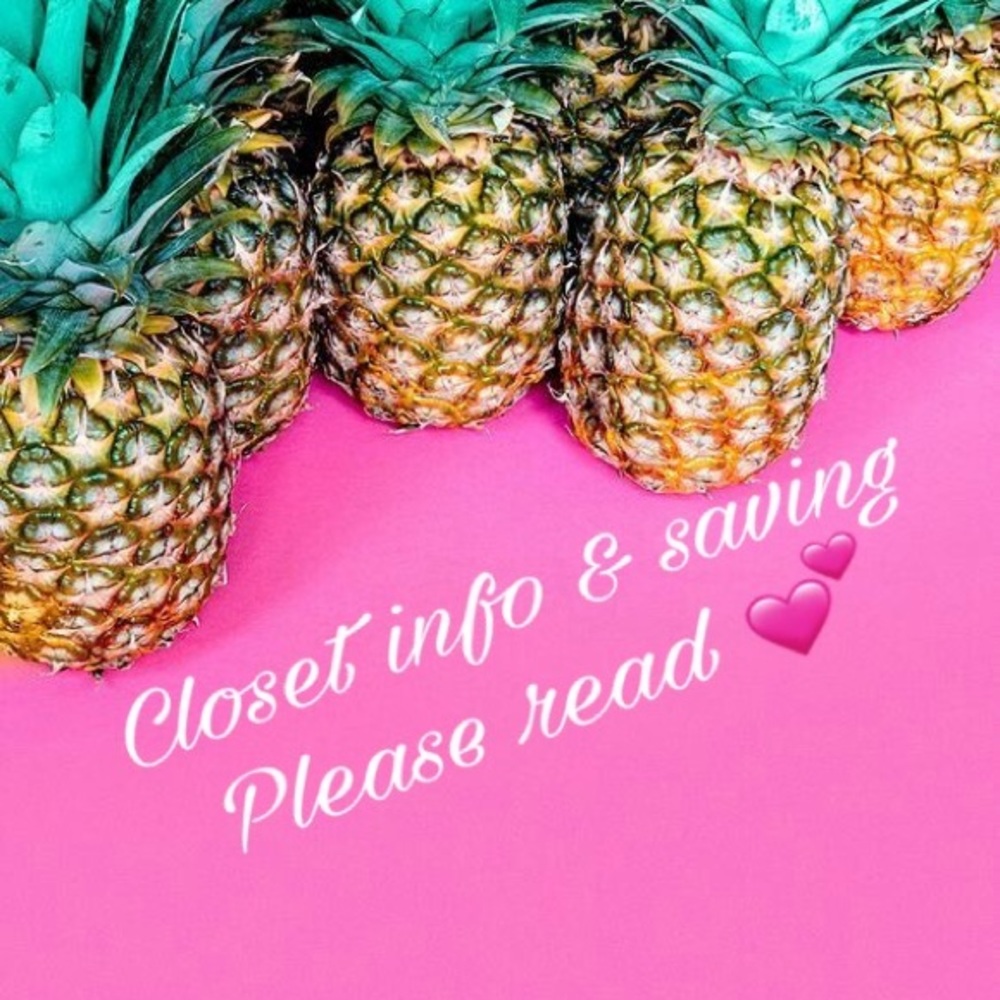 Closet info and saving 💕