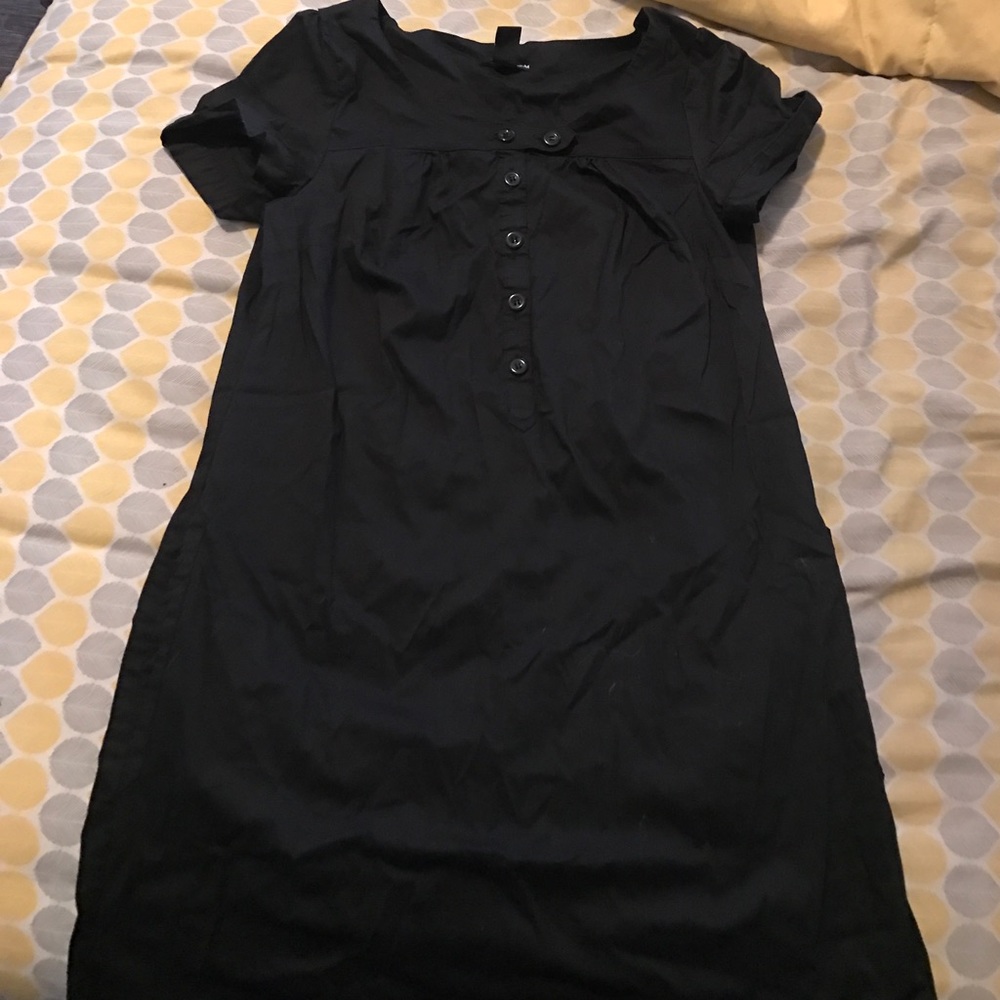 H&M black shift dress