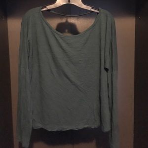 Long sleeve low back top