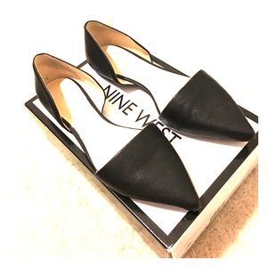 Nine West Black Flats