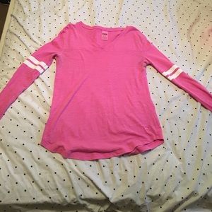 Victorias secret pink long sleeve top.