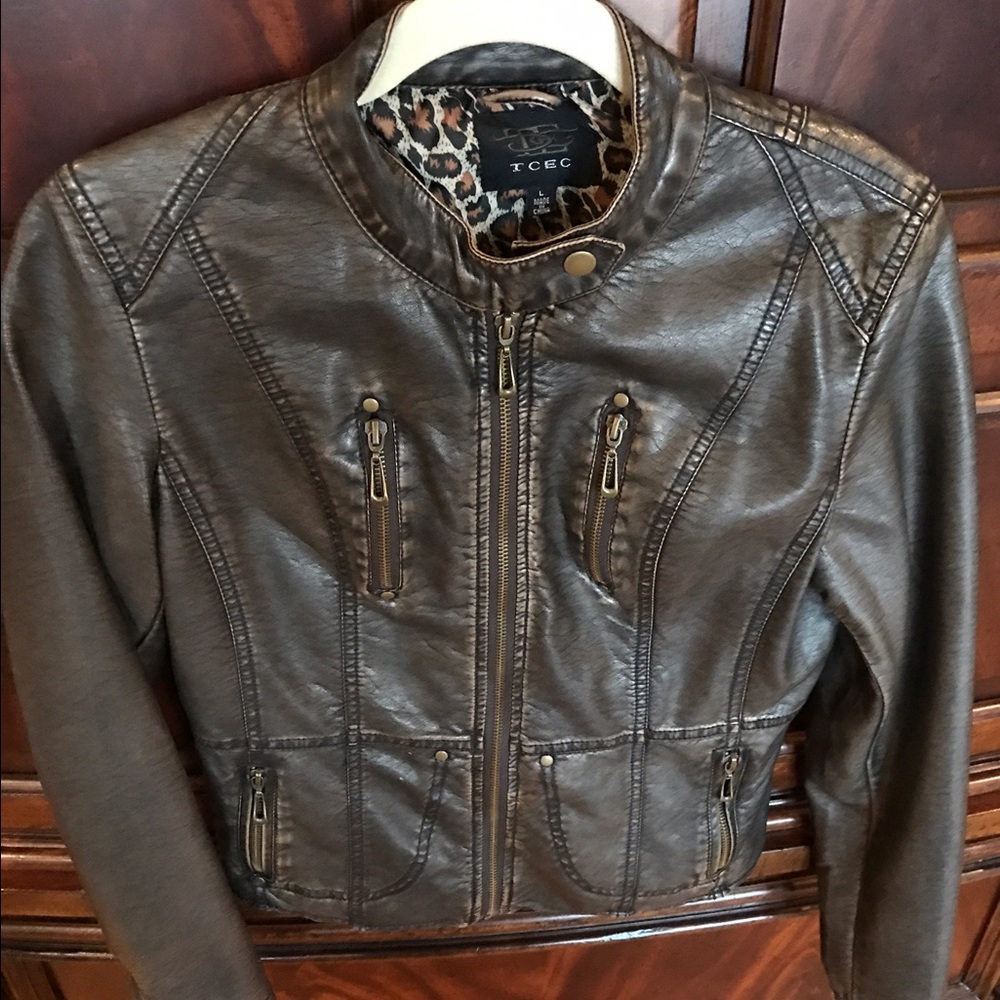 Distressed Moto Jacket