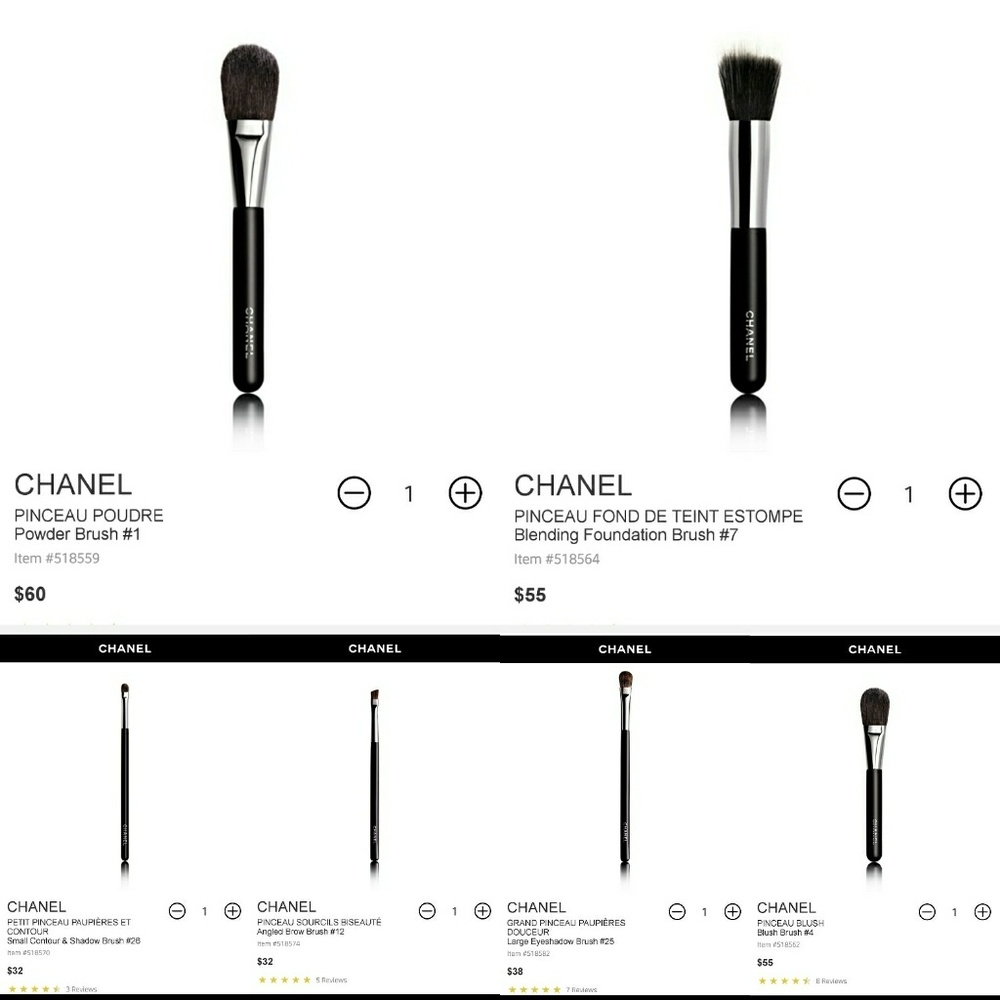 NWT Chanel Makeup Brushes