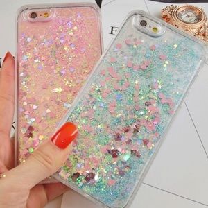 heart glitter case ( moves )