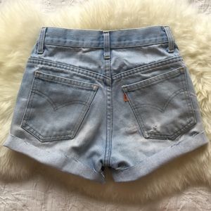 Levi's Light Wash High-Rise Jean Shorts