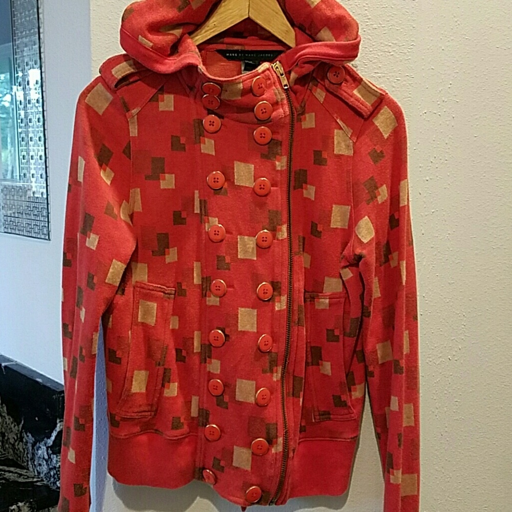 Marc by Marc Jacobs double breasted hoodie sz M