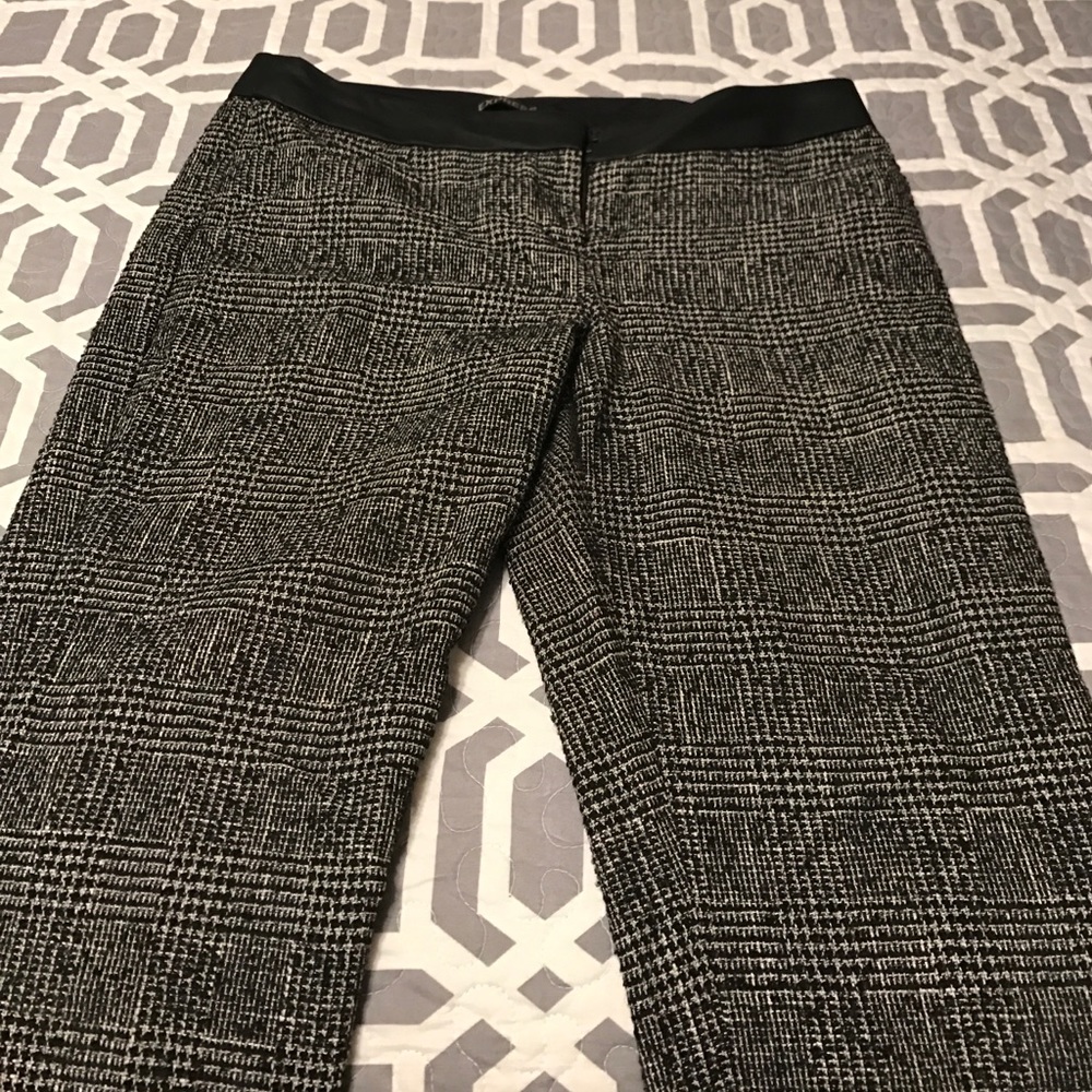 Black tweed pants