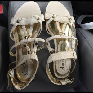 Charles by Charles David Tan and Gold Sandals