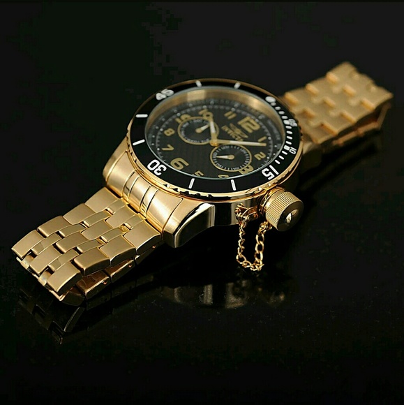 NWT Invicta Tachymeter Canteen Canteen 18KT watch