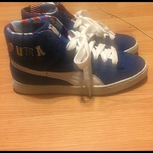 Blue Hightop Pumas