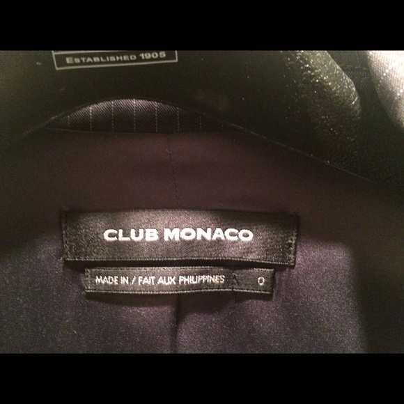 Club Monaco Women's Grey Blazer Size: 0 - Picture 2 of 2
