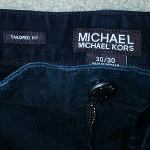 Mens Michael Kors 30x30 Black Tailor Fit Pants
