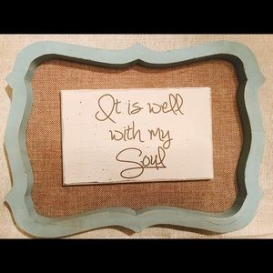 It is Well With My Soul hanging wall art