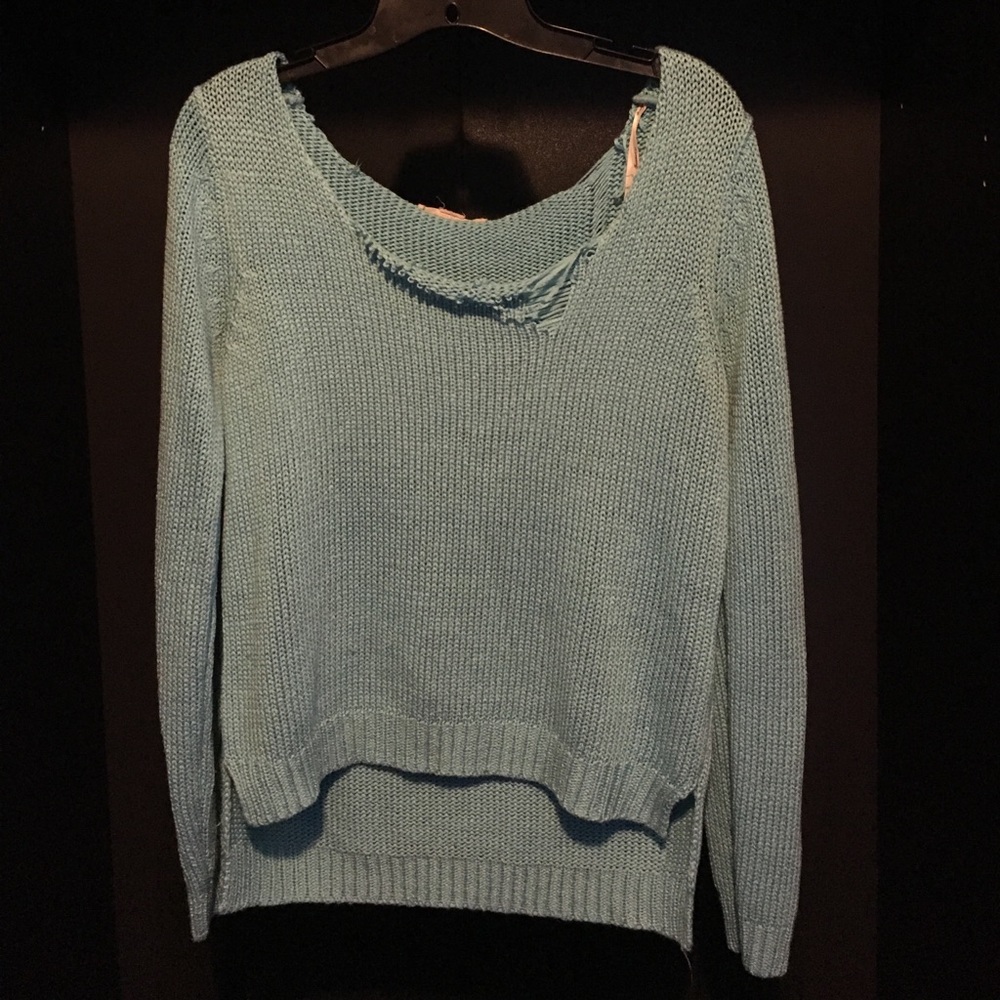 Stressed knitted sweater