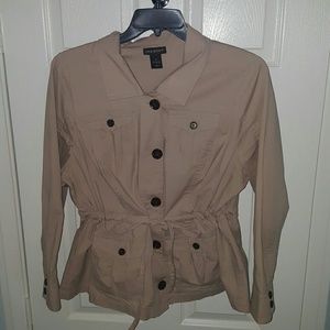 Khaki Safari style lightweight jacket/shirt