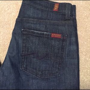 7 for all mankind jeans 29x35 Ginger New York Dark