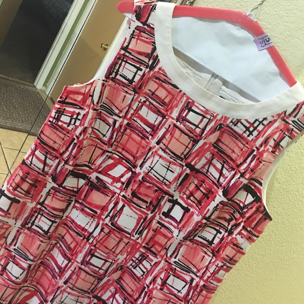 Pretty print petite sleeveless dress by AlexMarie