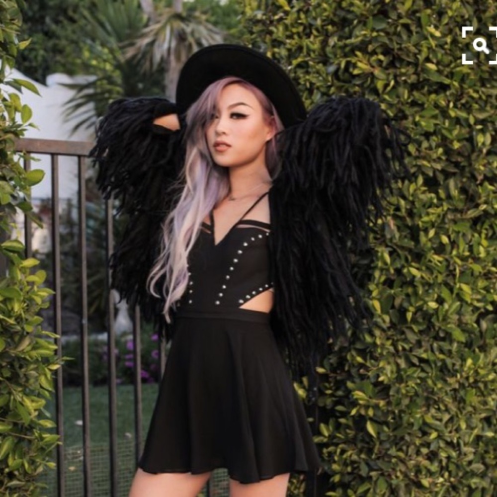 🚫SOLD Pretty Attitude Shaggy Black Jacket