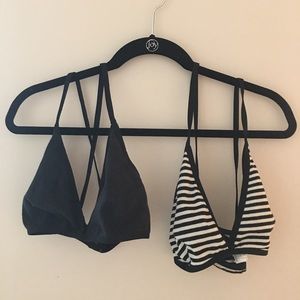 Two American Apparel Bralettes