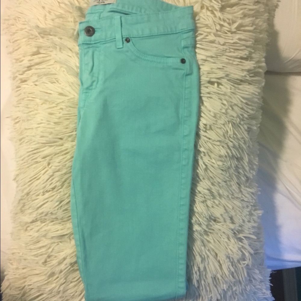 Designer Aqua Blue Skinny Jeans