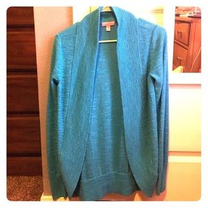 Blue cardigan