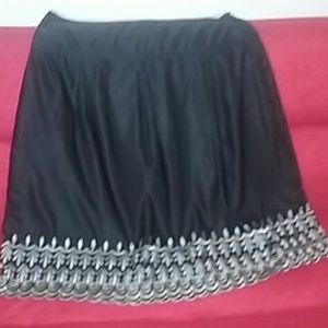 Black and gray scalloped Edge skirt