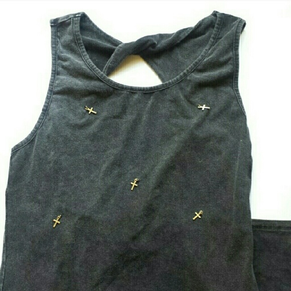 Anthropologie Acid Wash Dress size Medium - Picture 2 of 4