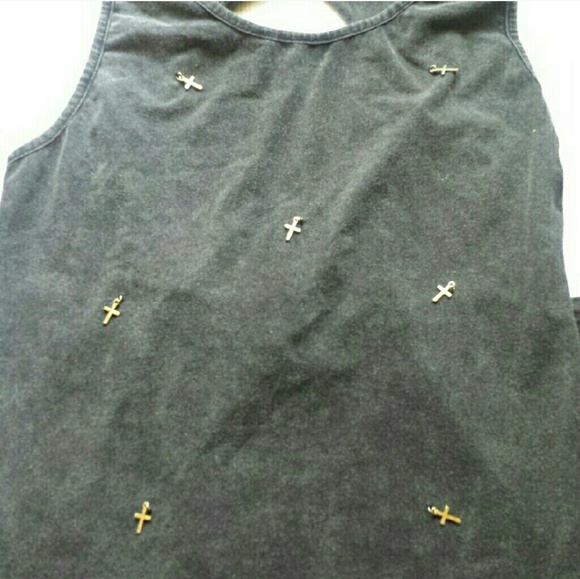 Anthropologie Acid Wash Dress size Medium - Picture 3 of 4