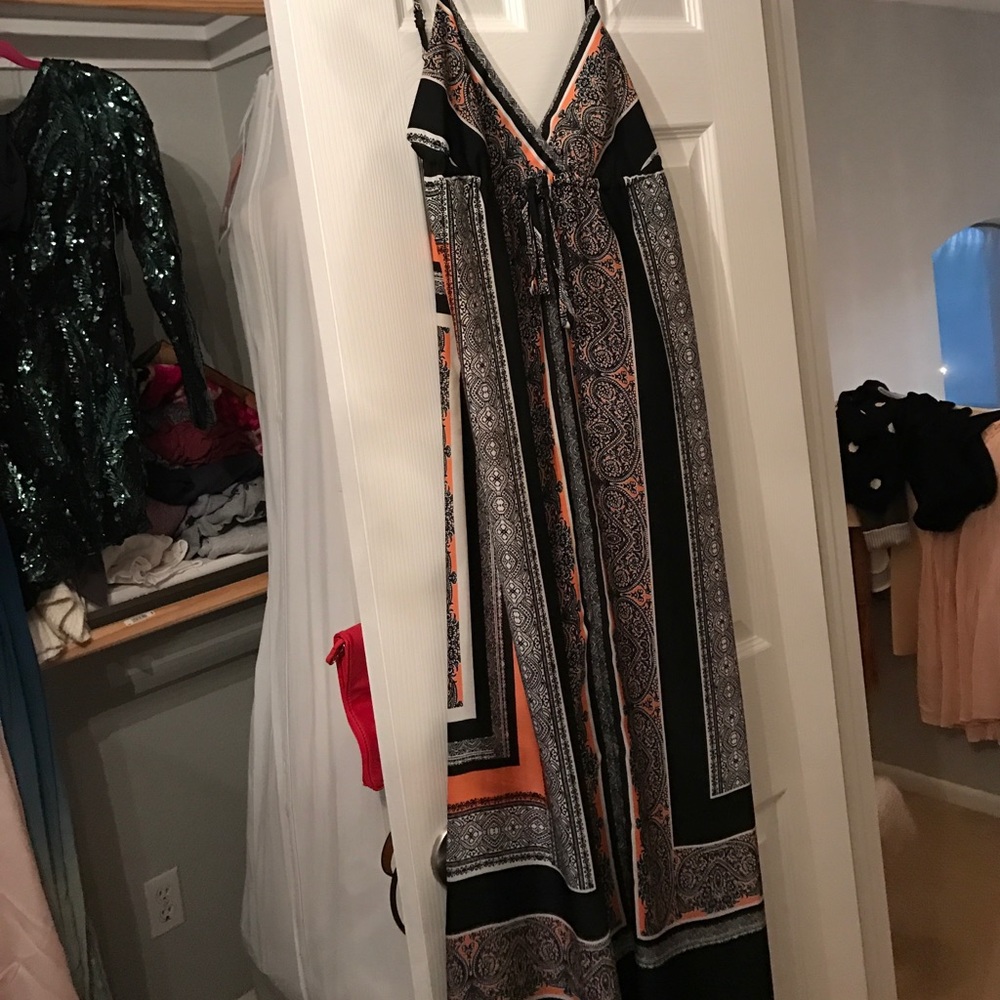 Silk long dress