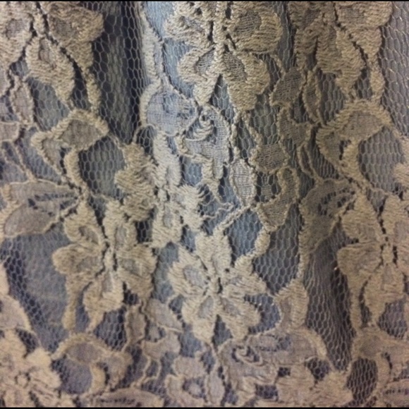 Free People strapless periwinkle lace dress - Picture 3 of 4